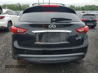 2015 Infiniti QX70 with VIN JN8CS1MW0FM482227, listed as a Copart auction lot 56796535 with 139,531 mi miles and Salvage title. Bid and sale history available at DreamBid. Image 6.