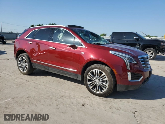 2018 Cadillac XT5 Premium Luxury FWD with VIN 1GYKNERS1JZ192211, listed as a Copart auction lot 52184055 with 48,323 mi miles and Salvage title. Bid and sale history available at DreamBid. Image 4.