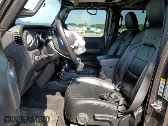 2018 Jeep Wrangler Unlimited Sahara with VIN 1C4HJXEG5JW221302, listed as a Copart auction lot 58010785 with 96,211 mi miles and Salvage title. Bid and sale history available at DreamBid. Image 7.