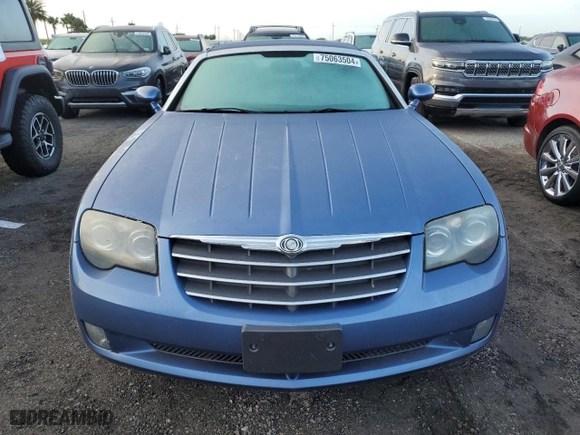 2005 Chrysler Crossfire Limited with VIN 1C3AN65L65X046320, listed as a Copart auction lot 75063504 with 98059 miles and Salvage Title. Bid and sale history available at carsss.com. Image 5.