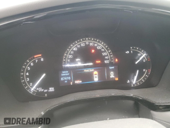 2017 Cadillac XT5 Luxury FWD with VIN 1GYKNBRS3HZ323826, listed as a Copart auction lot 58239735 with 67,416 mi miles and Salvage title. Bid and sale history available at DreamBid. Image 9.