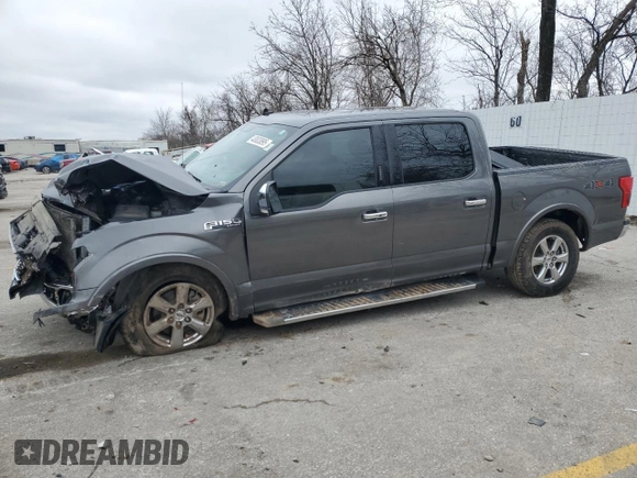 2020 Ford F-150 XL with VIN 1FTEW1E45LKD09638, listed as a Copart auction lot 43833895 with 153,048 mi miles and Salvage Title. Bid and sale history available at carsss.com. Image 1.