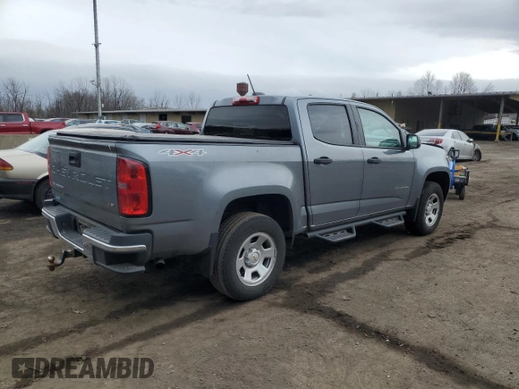 2021 Chevrolet Colorado 4WD Work Truck with VIN 1GCGTBEN3M1196652, listed as a Copart auction lot 47088715 with 111,191 mi miles and Salvage title. Bid and sale history available at DreamBid. Image 3.