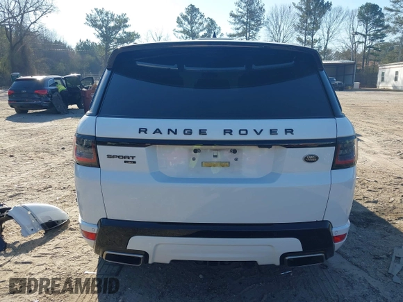 2021 Land Rover Range Rover Sport HST with VIN SALWS2RU7MA765463, listed as a IAAI auction lot 41686893 with 54,577 mi miles. Bid and sale history available at carsss.com. Image 17.