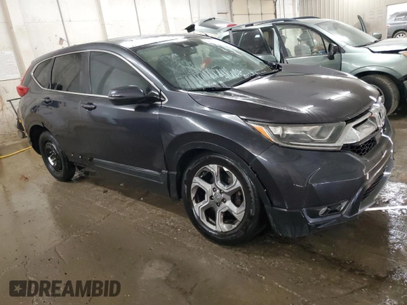 2017 Honda CR-V EX-L with VIN 7FARW1H81HE027022, listed as a Copart auction lot 53972015 with 195,951 mi miles and Salvage Title. Bid and sale history available at carsss.com. Image 4.