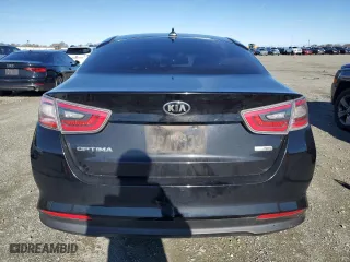 2015 Kia Optima Hybrid with VIN KNAGM4AD4F5082061, listed as a Copart auction lot 86454404 with 0 mi miles and Salvage Title. Bid and sale history available at carsss.com. Image 6.