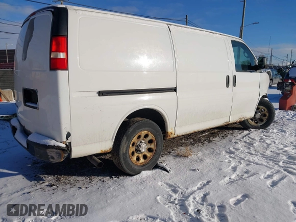 2009 Chevrolet Express Cargo with VIN 1GCFG15X691128588, listed as a IAAI auction lot 41078318 with 204,521 mi miles and . Bid and sale history available at DreamBid. Image 4.