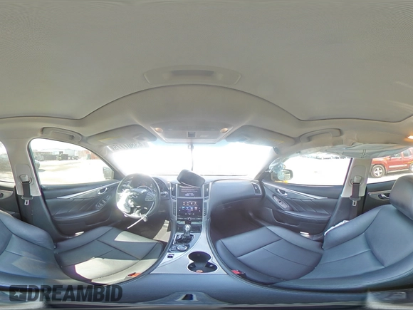 2016 Infiniti Q50 2.0t Premium with VIN JN1CV7AR1GM252284, listed as a Copart auction lot 43807775 with 107,735 mi miles and Salvage Title. Bid and sale history available at carsss.com. Image 12.