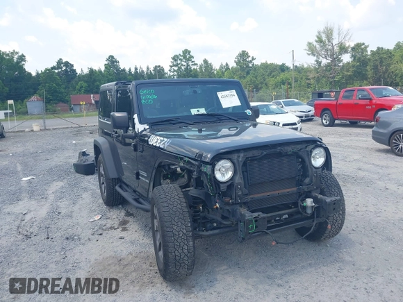 2017 Jeep Wrangler Sport z VIN 1C4AJWAG0HL618140, wystawiony jako IAAI lot #42582104 z przebiegiem 77 883 mil mil oraz . Historia ofert i sprzedaży dostępna na DreamBid. Obrazek 1.