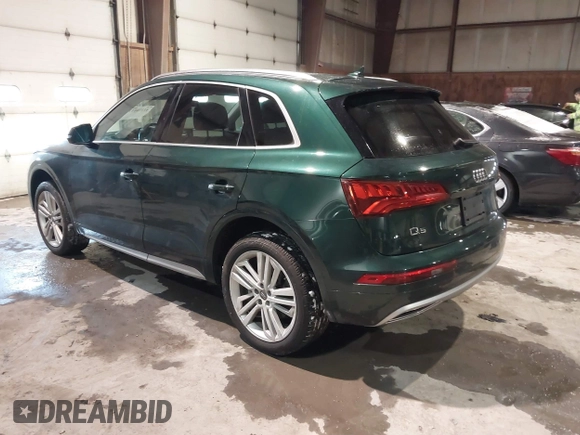 2018 Audi Q5 Premium Plus with VIN WA1BNAFY9J2090780, listed as a IAAI auction lot 41370112 with 55,767 mi miles. Bid and sale history available at carsss.com. Image 3.