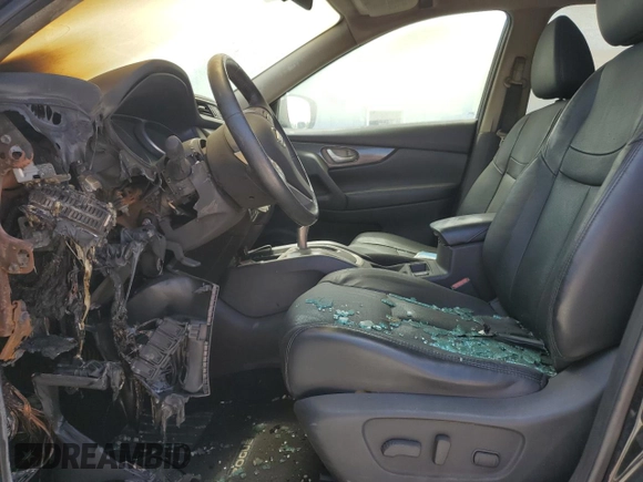 2015 Nissan Rogue SL with VIN 5N1AT2MV6FC866320, listed as a Copart auction lot 55097735 with Not Provided miles and Salvage Title. Bid and sale history available at DreamBid. Image 7.