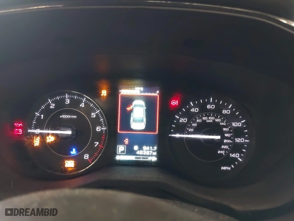 2019 Subaru Impreza with VIN 4S3GKAB63K3600089, listed as a IAAI auction lot 41849888 with 48,397 mi miles. Bid and sale history available at carsss.com. Image 7.