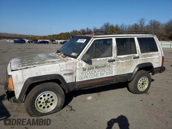 1995 Jeep Cherokee Sport with VIN 1J4FJ68S7SL584666, listed as a Copart auction lot 72839594 with 133,221 mi miles and Clean Title. Bid and sale history available at carsss.com. Image 1.