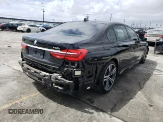 2016 BMW 7 Series 740i with VIN WBA7E2C54GG548312, listed as a Copart auction lot 45716263 with 74,249 mi miles. Bid and sale history available at carsss.com. Image 3.