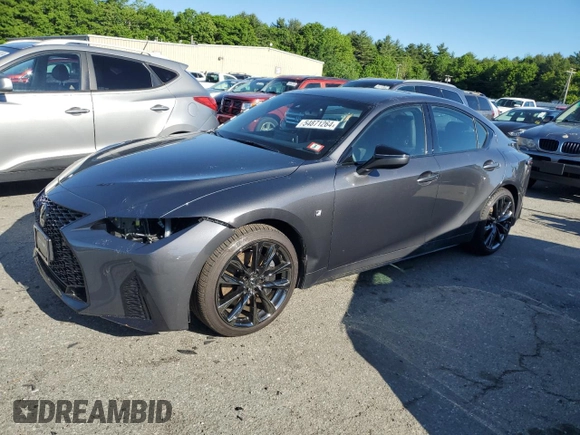 2023 Lexus IS with VIN JTHGZ1E23P5030867, listed as a Copart auction lot 54871264 with 6,429 mi miles and Salvage Title. Bid and sale history available at carsss.com. Image 1.