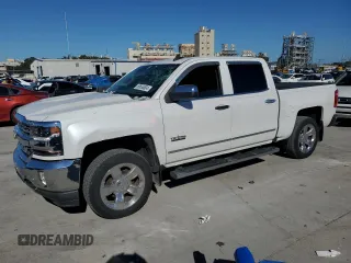 2017 Chevrolet Silverado 1500 LTZ with VIN 3GCPCSEJ6HG129354, listed as a Copart auction lot 80655804 with 78,556 mi miles and Salvage Title. Bid and sale history available at DreamBid. Image 1.