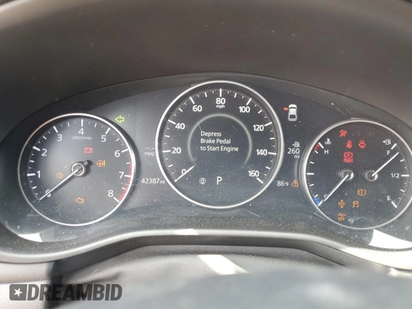 2021 Mazda 3 Select with VIN JM1BPAKL6M1320649, listed as a Copart auction lot 54423835 with 42,387 mi miles and Salvage title. Bid and sale history available at DreamBid. Image 9.