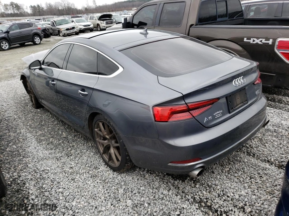 2018 Audi A5 Sportback Premium with VIN WAUANCF5XJA010957, listed as a Copart auction lot 42087053 with 94,293 mi miles. Bid and sale history available at carsss.com. Image 2.