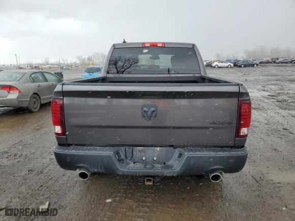 2021 Ram 1500 Classic Warlock with VIN 1C6RR7LT7MS593420, listed as a Copart auction lot 47556185 with 59,840 mi miles and Salvage Title. Bid and sale history available at carsss.com. Image 6.