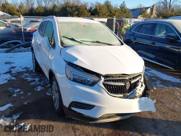 2019 Buick Encore Preferred with VIN KL4CJASB9KB911539, listed as a IAAI auction lot 41405384 with 52,855 mi miles. Bid and sale history available at carsss.com. Image 1.