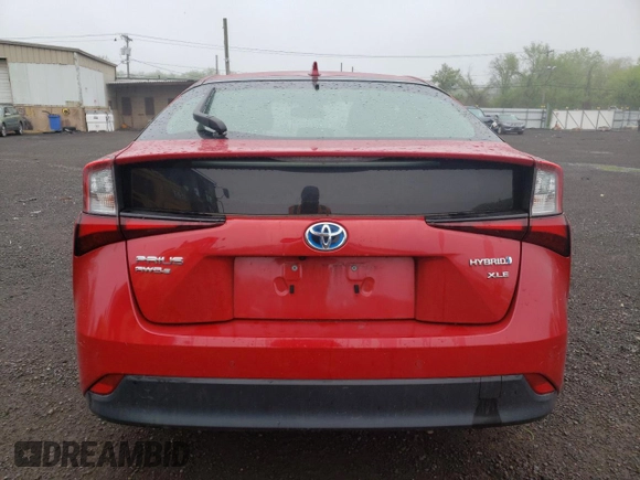 2019 Toyota Prius LE z VIN JTDL9RFU3K3008712, wystawiony jako Copart lot #55384635 z przebiegiem 34 228 mil mil oraz Szkoda całkowita • Salvage title. Historia ofert i sprzedaży dostępna na DreamBid. Obrazek 6.