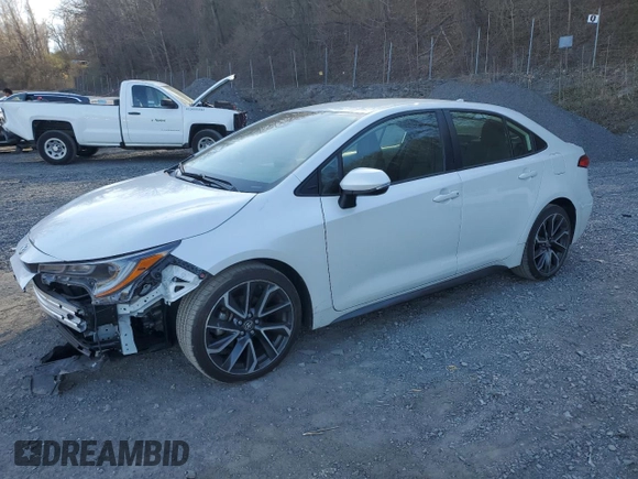 2022 Toyota Corolla SE with VIN JTDS4MCE9N3504631, listed as a Copart auction lot 53531335 with 47,584 mi miles and Salvage Title. Bid and sale history available at DreamBid. Image 1.