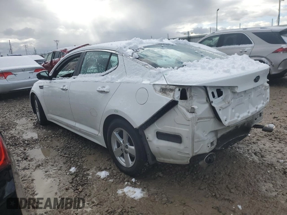 2015 Kia Optima LX with VIN KNAGM4A75F5640266, listed as a Copart auction lot 48436575 with 76,029 mi miles and Salvage Title. Bid and sale history available at carsss.com. Image 2.