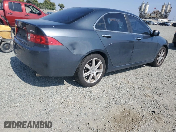 2004 Acura TSX with VIN JH4CL968X4C046153, listed as a Copart auction lot 60758575 with 160,050 mi miles and Salvage title. Bid and sale history available at DreamBid. Image 3.