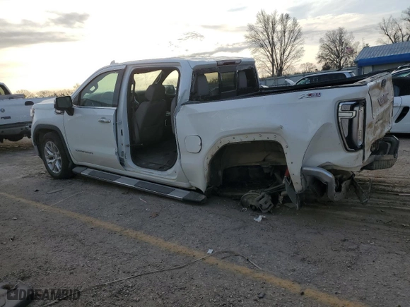 2022 GMC Sierra 1500 Limited SLT with VIN 3GTU9DET8NG214769, listed as a Copart auction lot 85022324 with 39,819 mi miles and Salvage Title. Bid and sale history available at carsss.com. Image 2.
