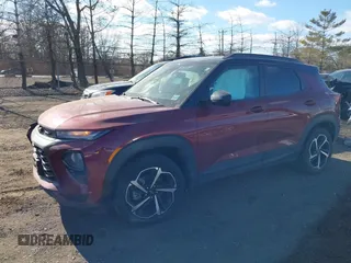 2022 Chevrolet TrailBlazer RS with VIN KL79MUSL6NB134627, listed as a IAAI auction lot 41338995 with 33,258 mi miles. Bid and sale history available at carsss.com. Image 2.
