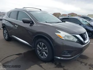 2016 Nissan Murano S with VIN 5N1AZ2MG6GN113182, listed as a IAAI auction lot 41733734 with 154,616 mi miles. Bid and sale history available at carsss.com. Image 1.