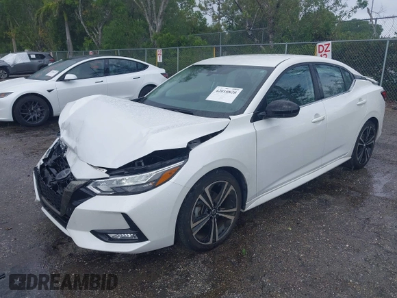 2023 Nissan Sentra SR with VIN 3N1AB8DV5PY272002, listed as a IAAI auction lot 42010828 with 13,210 mi miles and . Bid and sale history available at DreamBid. Image 18.