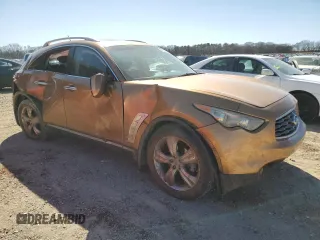 2009 Infiniti FX with VIN JNRAS18U39M100708, listed as a Copart auction lot 48199895 with 278,493 mi miles and Salvage title. Bid and sale history available at DreamBid. Image 4.
