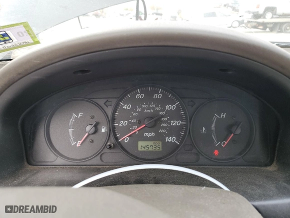 2001 Mazda Protege DX with VIN JM1BJ222510429507, listed as a Copart auction lot 78640074 with 145,735 mi miles and Salvage Title. Bid and sale history available at carsss.com. Image 9.