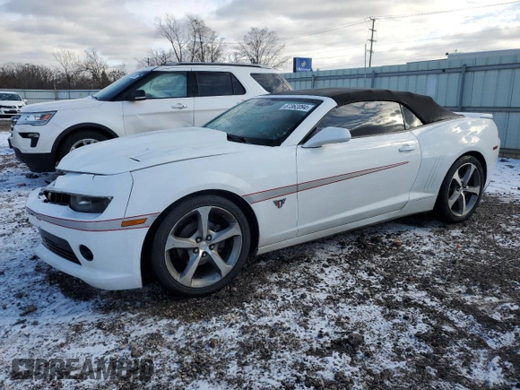 2015 Chevrolet Camaro LT with VIN 2G1FF3D32F9229334, listed as a Copart auction lot 87362094 with 116,134 mi miles and Salvage Title. Bid and sale history available at carsss.com. Image 1.