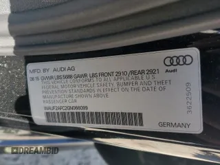 2016 Audi S6 Premium Plus z VIN WAUF2AFC2GN066099, wystawiony jako Copart lot #56342625 z przebiegiem 100 787 mil mil oraz Szkody całkowita. Historia ofert i sprzedaży dostępna na DreamBid. Obrazek 12.