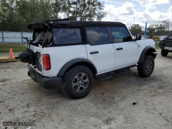 2023 Ford Bronco with VIN 1FMEE5BP1PLB15340, listed as a Copart auction lot 47647285 with 36,881 mi miles and Non Repairable. Bid and sale history available at carsss.com. Image 3.