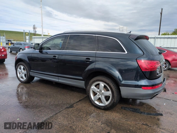 2012 Audi Q7 Premium Plus with VIN WA1LGAFE8CD003527, listed as a Copart auction lot 56162055 with 164,758 mi miles and Salvage title. Bid and sale history available at DreamBid. Image 2.