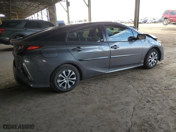 2021 Toyota Prius Prime LE with VIN JTDKAMFP2M3168776, listed as a Copart auction lot 49085615 with NaN miles and Salvage Title. Bid and sale history available at carsss.com. Image 3.