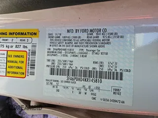 2019 Ford Fusion SE with VIN 3FA6P0HD4KR145810, listed as a Copart auction lot 45312765 with 137,414 mi miles and Clean Title. Bid and sale history available at DreamBid. Image 12.
