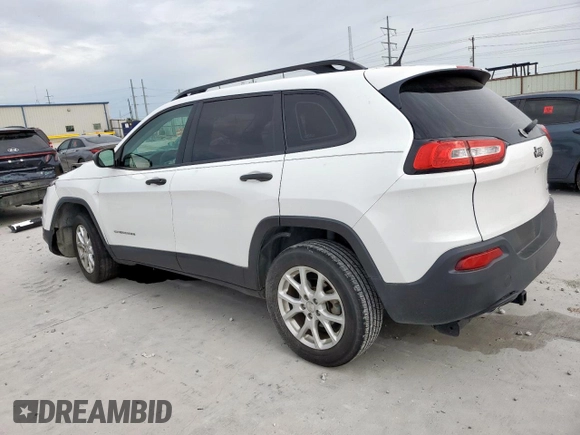 2015 Jeep Cherokee Sport with VIN 1C4PJLAB9FW632112, listed as a Copart auction lot 63265295 with 83,301 mi miles and Salvage title. Bid and sale history available at DreamBid. Image 2.