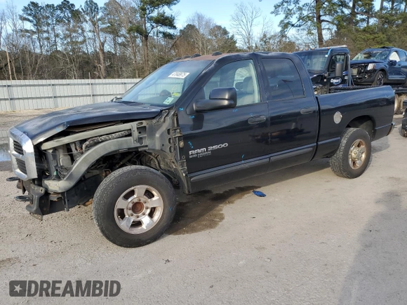 2006 Dodge Ram 2500 SLT with VIN 3D7KR28C56G236193, listed as a Copart auction lot 47048975 with 300,332 mi miles and Salvage Title. Bid and sale history available at carsss.com. Image 1.