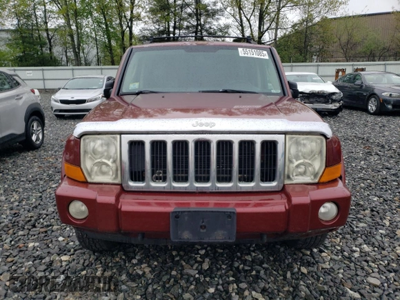 2007 Jeep Commander Sport with VIN 1J8HG48K77C695767, listed as a Copart auction lot 55151085 with 189,983 mi miles and Clean title. Bid and sale history available at DreamBid. Image 5.