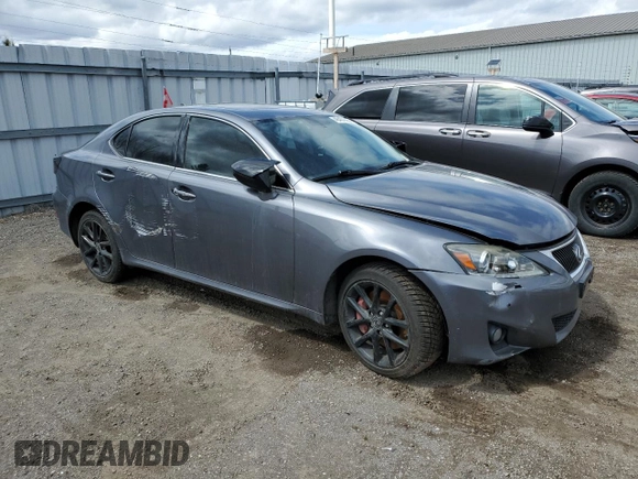 2012 Lexus IS 350 with VIN JTHCE5C23C5002775, listed as a Copart auction lot 48467885 with Not provided miles and Clean title. Bid and sale history available at DreamBid. Image 4.