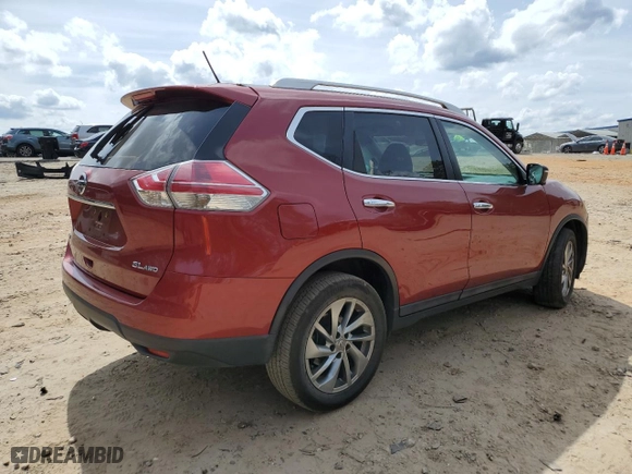 2015 Nissan Rogue SL with VIN 5N1AT2MVXFC887848, listed as a Copart auction lot 49227115 with 91,608 mi miles and Salvage Title. Bid and sale history available at carsss.com. Image 3.