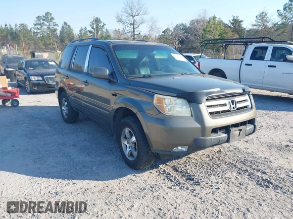 2006 Honda Pilot EX-L with VIN 5FNYF18766B026721, listed as a IAAI auction lot 41690993 with 219,473 mi miles and . Bid and sale history available at DreamBid. Image 1.