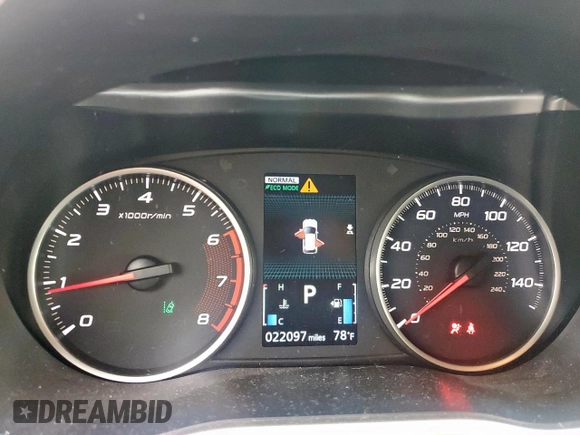 2023 Mitsubishi Eclipse Cross SE with VIN JA4ATWAA3PZ053197, listed as a Copart auction lot 59697995 with 22,097 mi miles and Salvage title. Bid and sale history available at DreamBid. Image 9.