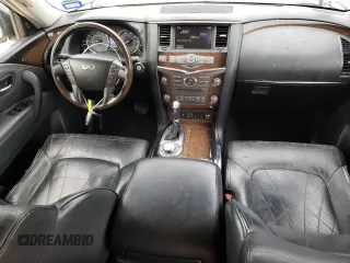 2012 Infiniti QX56 7-passenger with VIN JN8AZ2NE5C9016354, listed as a Copart auction lot 53390775 with 209,990 mi miles and Salvage Title. Bid and sale history available at carsss.com. Image 8.