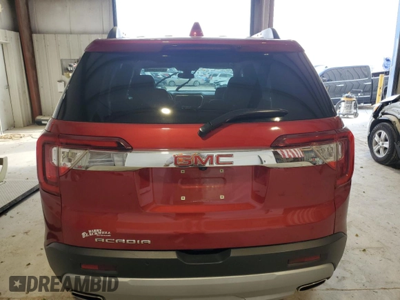 2021 GMC Acadia SLT with VIN 1GKKNMLS8MZ143489, listed as a Copart auction lot 83545894 with 34,427 mi miles and Salvage Title. Bid and sale history available at carsss.com. Image 6.