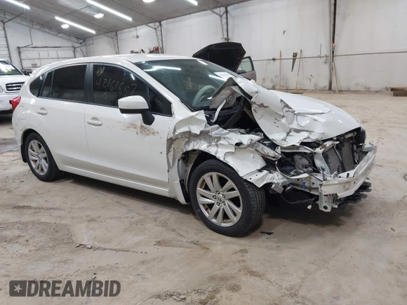 2015 Subaru Impreza Premium с VIN JF1GPAC63F8246038, выставлен на аукционе IAAI как лот 42161667 с пробегом 102 530 миль миль и . История ставок и продаж доступна на DreamBid. Изображение 1.